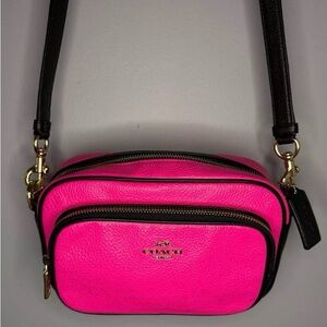 Coach Court Colorblock Pebble Leather Shoulder Crossbody **RARE**